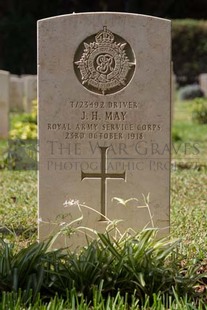 BEIRUT WAR CEMETERY - MAY, J H